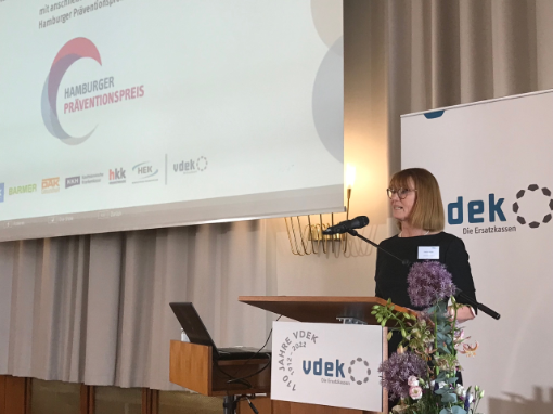 Kathrin Herbst, Leiterin der vdek-Landesvertretung Hamburg, begrüßte die Gäste